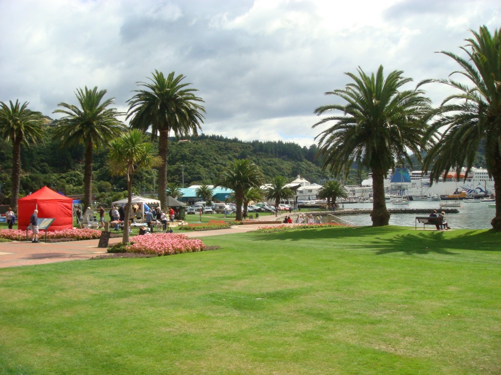 Picton park adjacent the waterfront,  NZ 2009