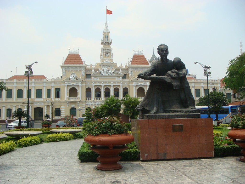 Another statue of Father Ho. Saigon, Vietnam.  2010