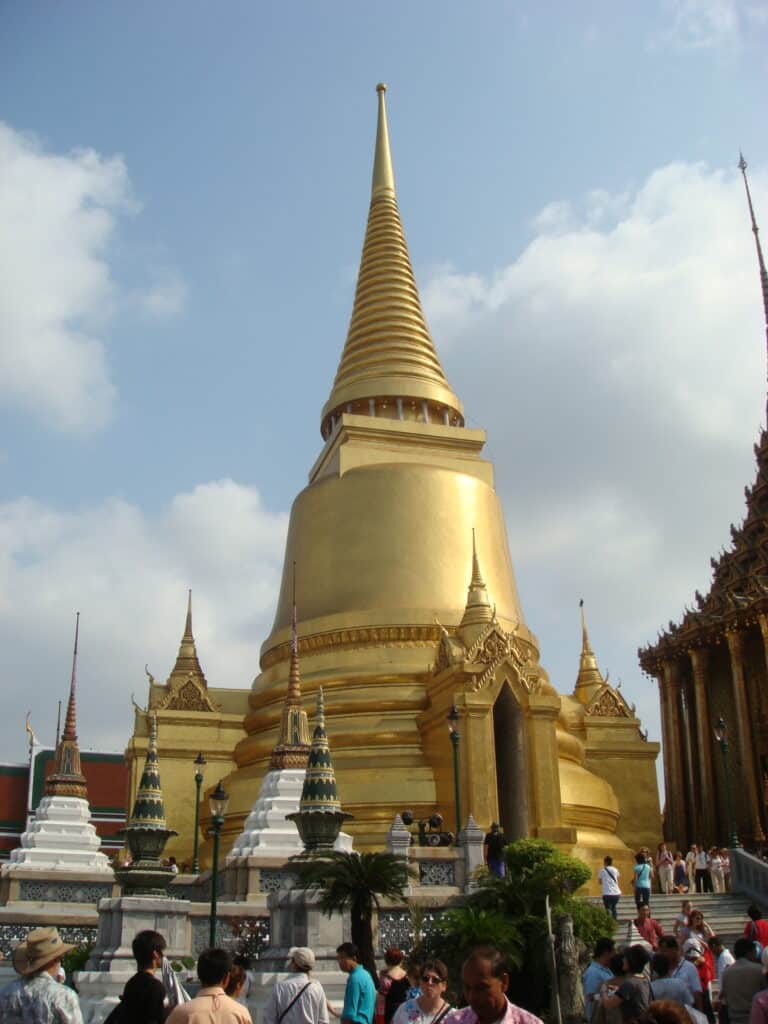 Roof tops of the Royal Palace, Bangkok, Thailand.  2010