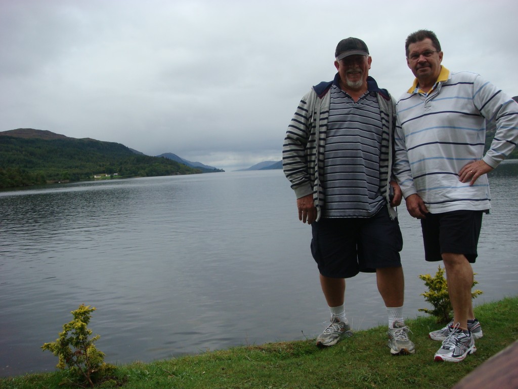 Dave and Michael, Loch Ness, Scotland.  2011