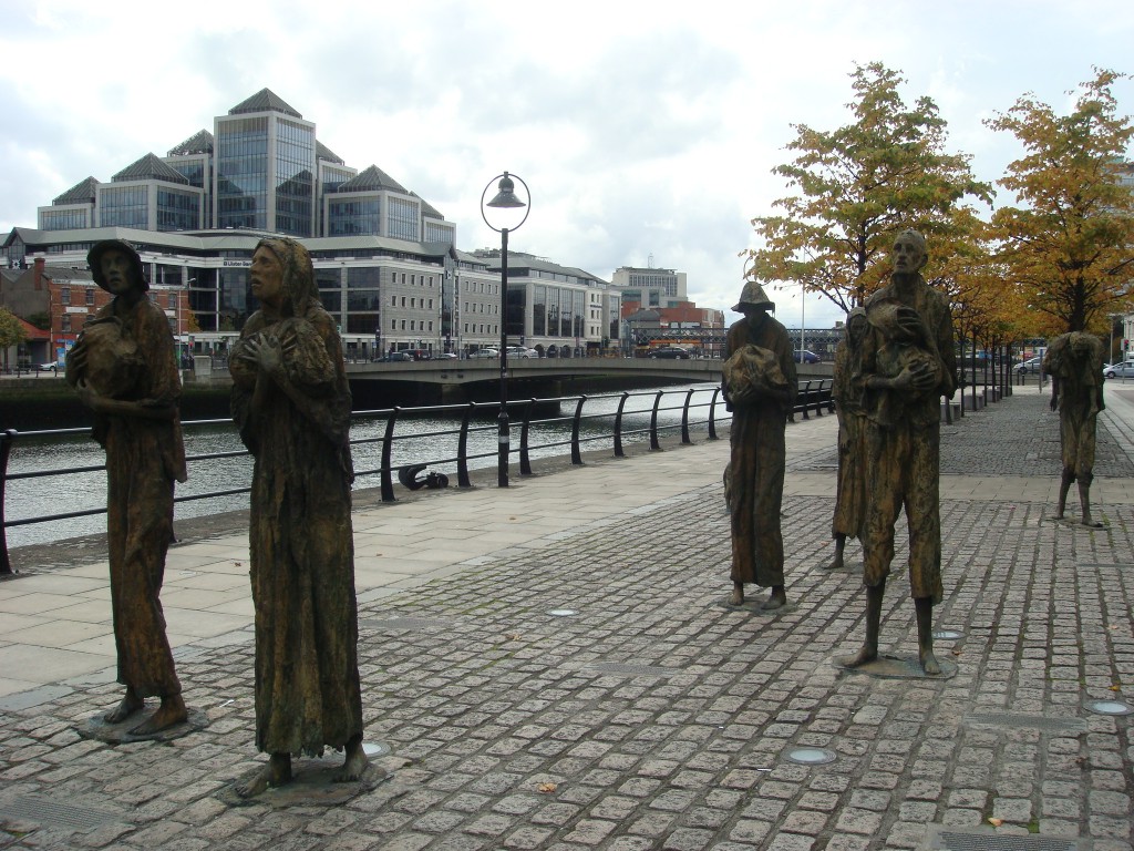 Street Sculptures, on the banks of the Liffey, Dublin.  2011
