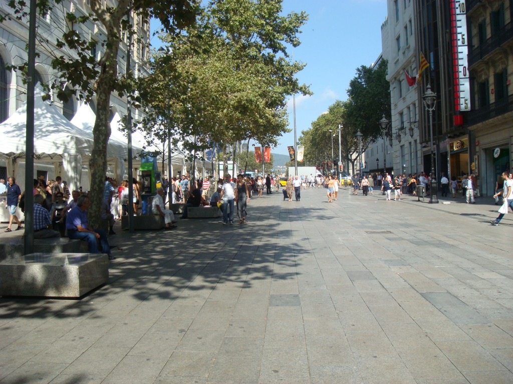 The market at Rambla de Catalunya, Barcelona.  2011
