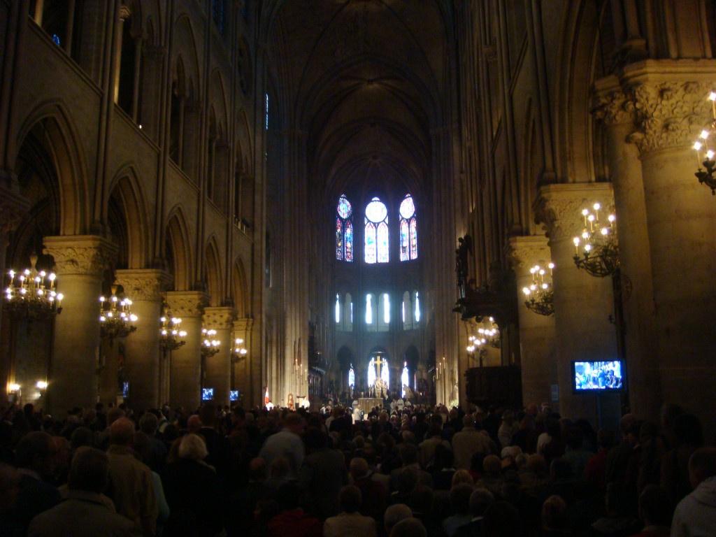 Sunday Mass at the Notre Dam, Paris, France 2011