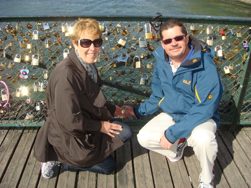 Just happened to have an engraved padlock with me when we discovered Pont de Arts, Paris.  2011