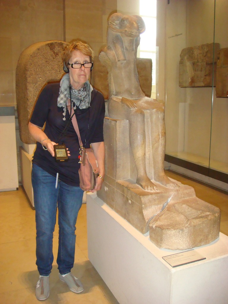 Pam in her Egyptian Era, The Louvre, France.  2011
