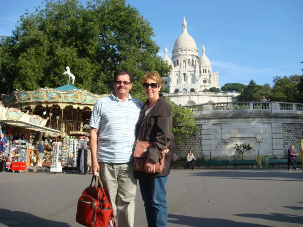 Another Carousel and the Sacre-Coeur, Paris.  2011