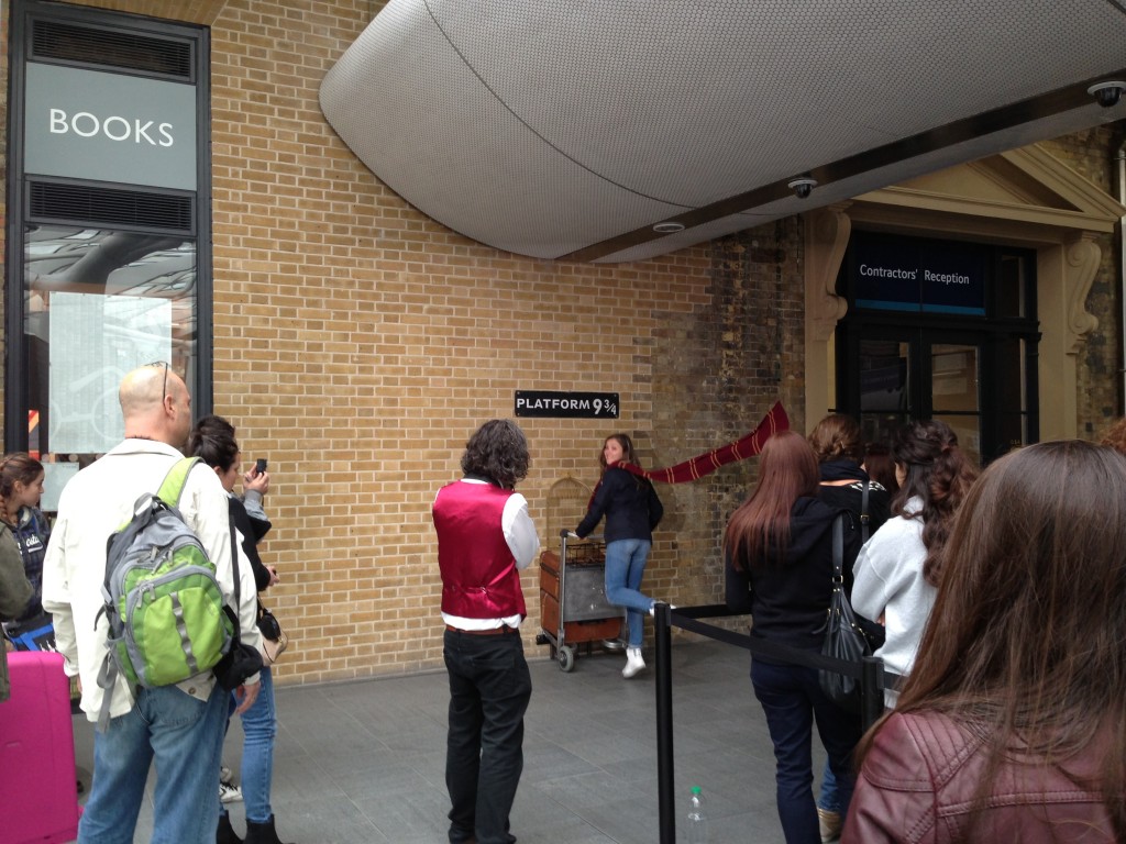 Platform 9 3/4, Kings Cross Station, London, UK.  2013