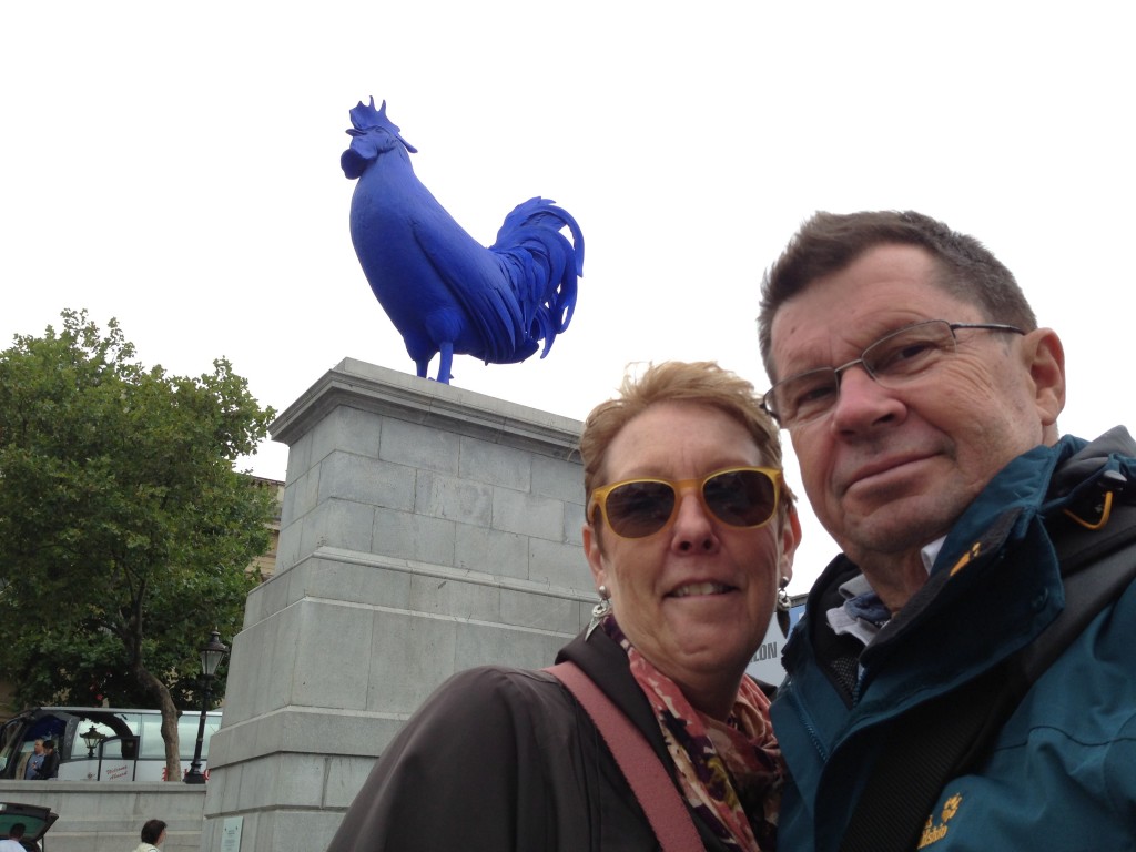 The Blue Cock, Trafalgar Square, London.  2013