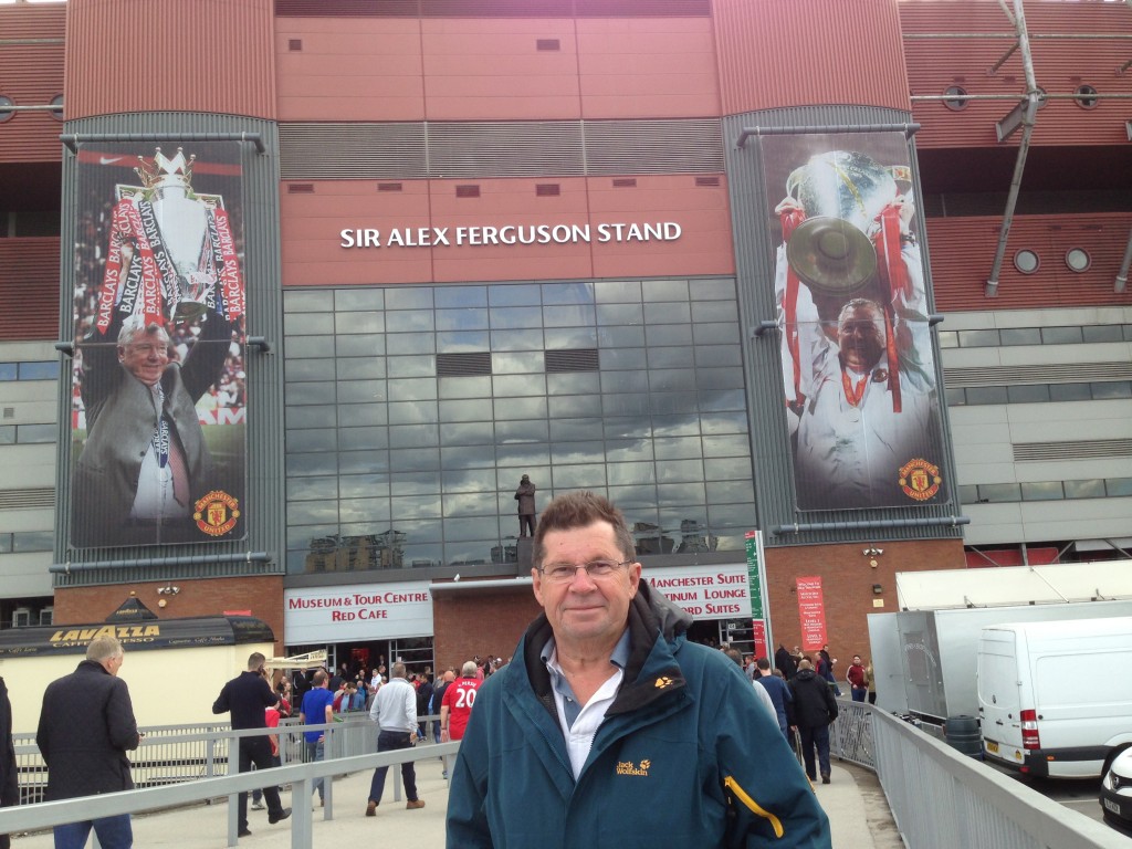 Going to the MU game with David, Manchester. UK.  2013