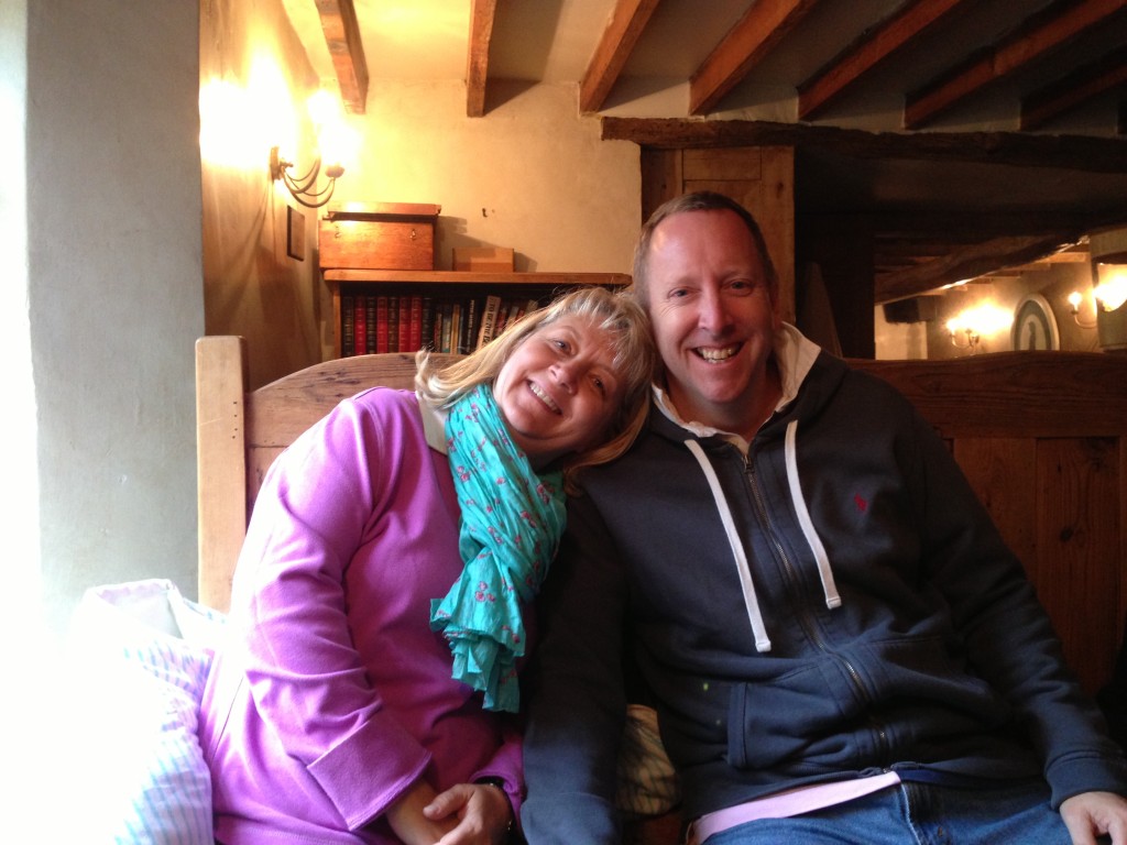 Iris and David, our Hosts in Saxonvale, UK.  2013