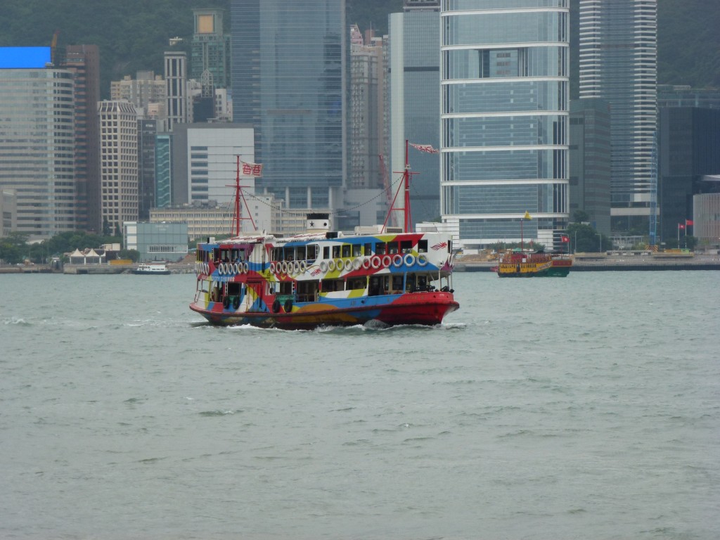 The cheapest ride in Hong Kong, the Star Ferry.  2011