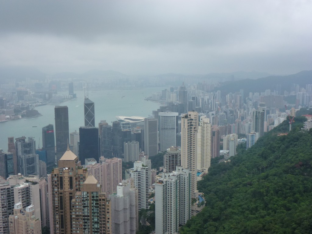 View from the Peak Lookout, Hong Kong.  2011