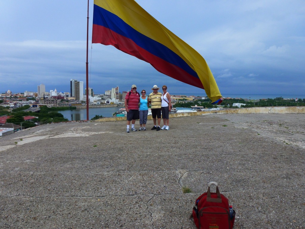 Our Gang under the Columbian Flag, Cartagena, Columbia. 2012