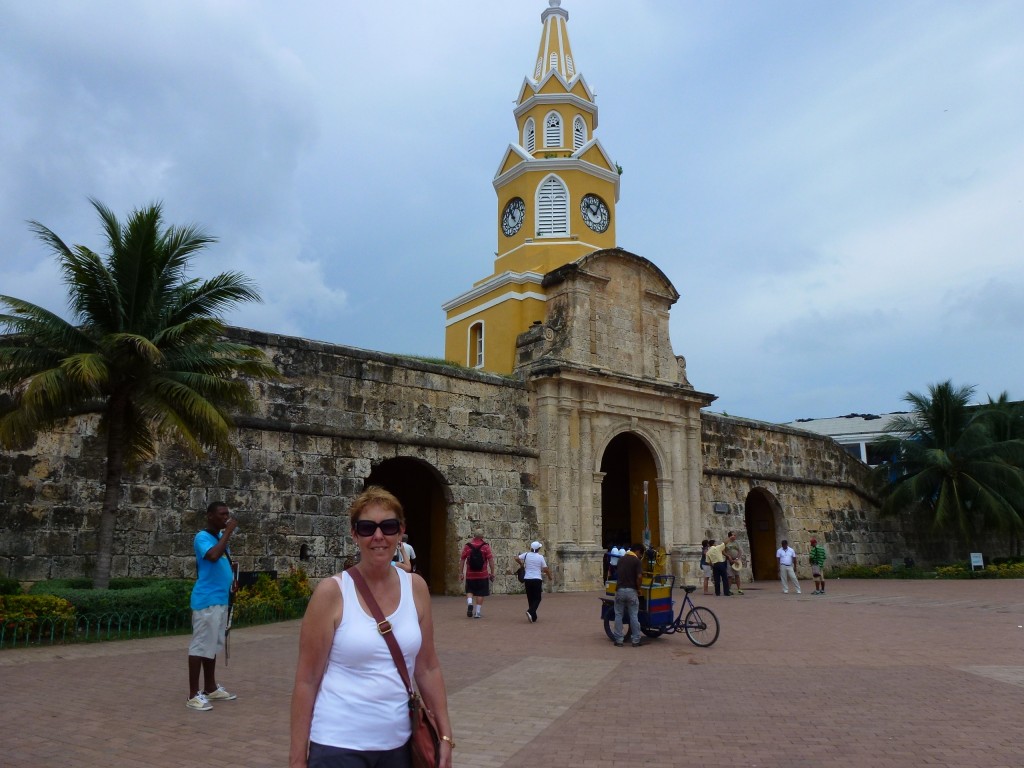 Walls of the old city of Cartagena. 2012