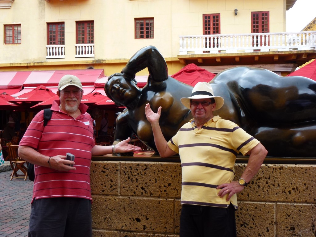 Dave and Michael being inappropriate in Cartagena. 2012