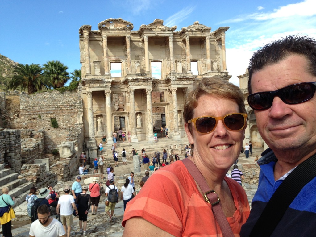Hadrian has been to Ephesus as well, Hadrian's Temple, Turkey.  2013