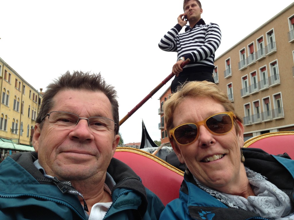Michael and Pam doing the Gondola thing, the Gondolier obviously the business, Venice.  2013