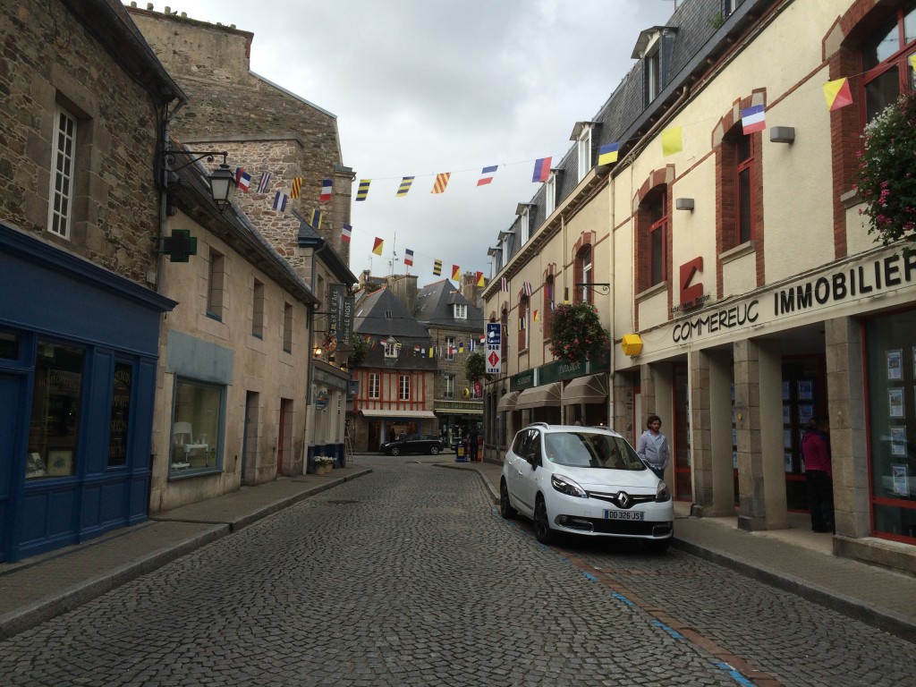 The cobbled streets of Paimpol, Brittany. 2014