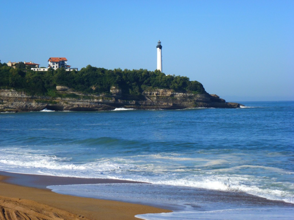 The lighthouse at Barritz is just a couple of kilometres further down the coast, Anglet, France.  2014