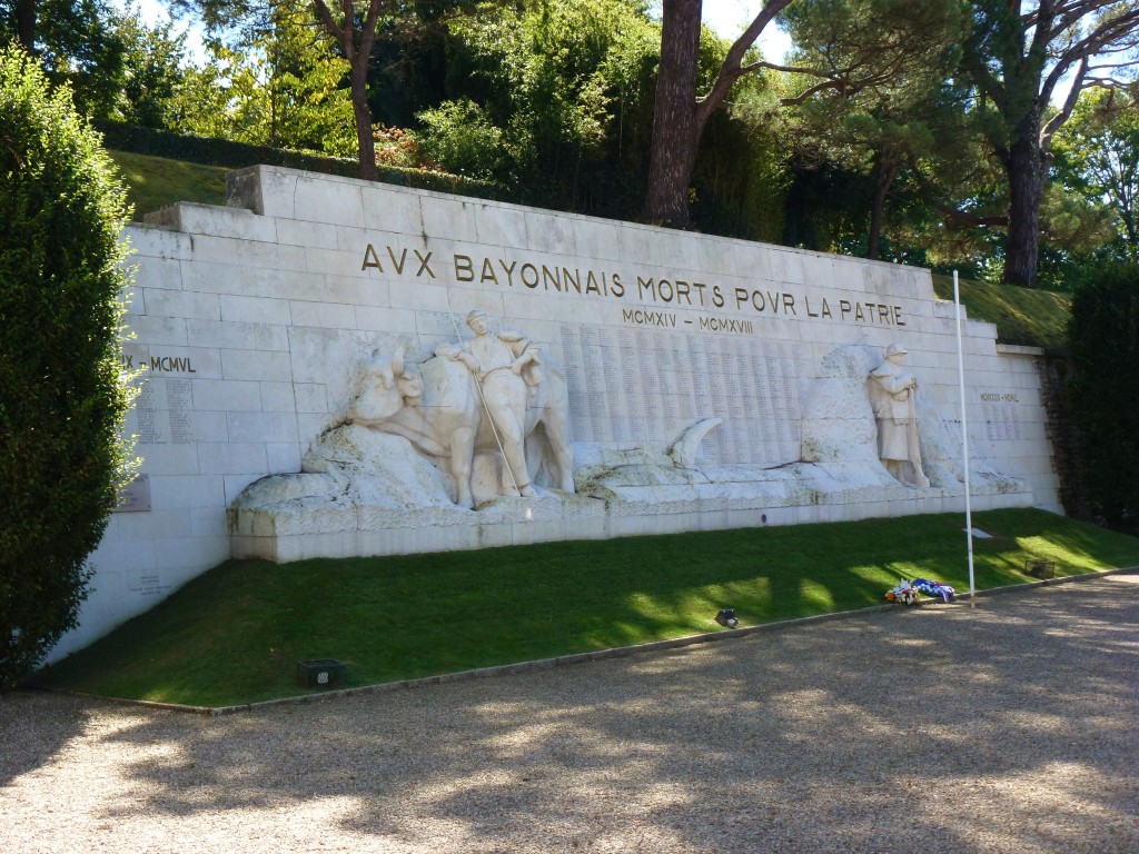 Great War Memorial, Bayonne, France.  2014