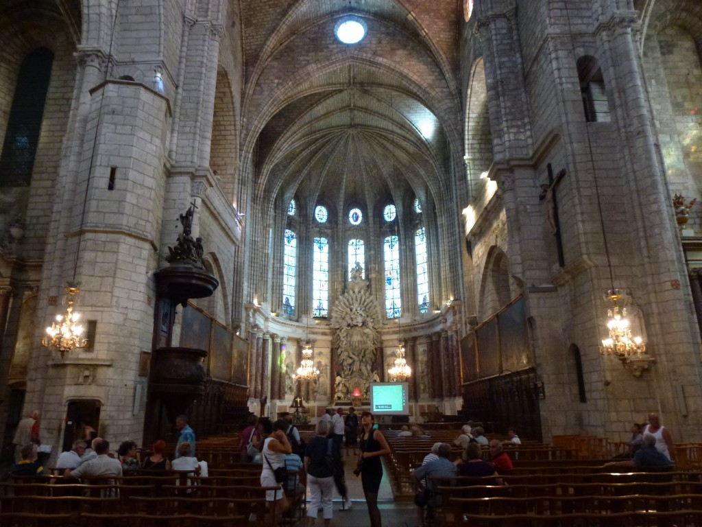 The beautiful interior of Saint Nazierre, Beziers, France.  2014