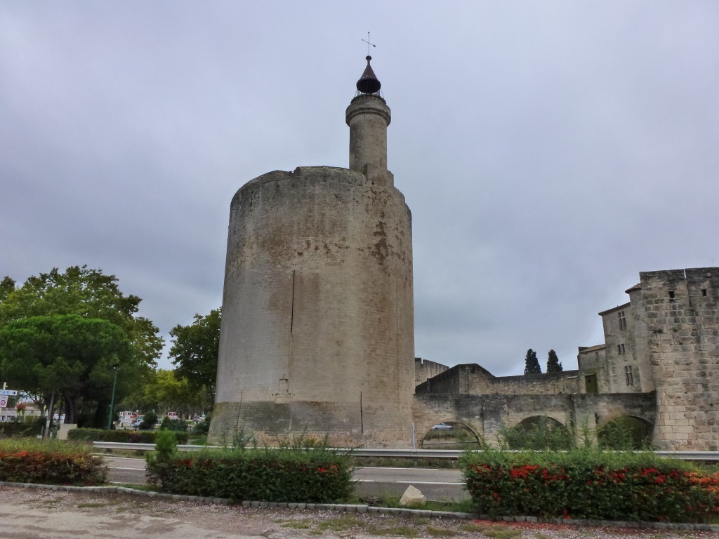 Constance Tower stands on the corner of the walled city of Aigues-Morts, France.  2014