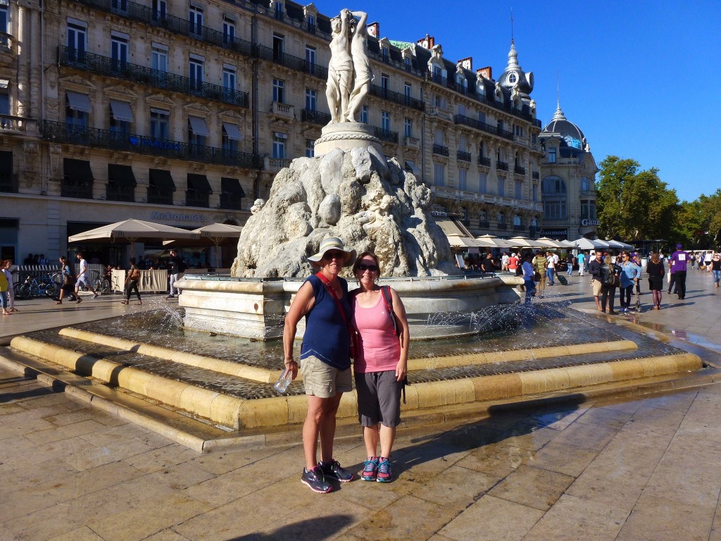 Pam and Jenny, The Square, Montpellier, France.  2014