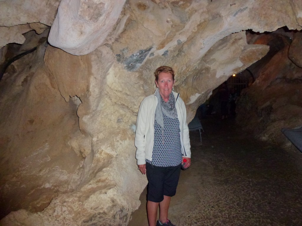 I'am sure many of Pam's friends would be surprised at how much she enjoys a damp, cold and muddy cave with the added bonus of climbing in and out of boats in the dark ! France.  2014