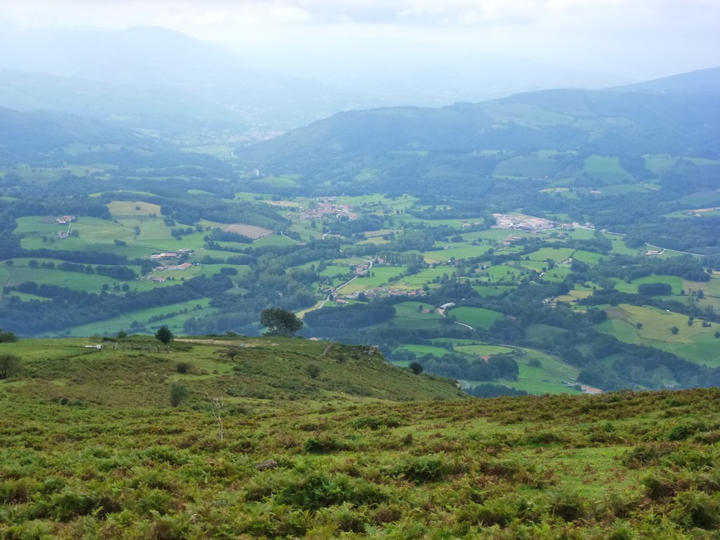 Views of the valley below. Spain.  2014