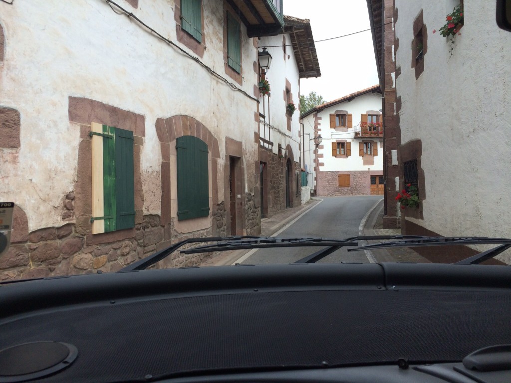 Main road through Bozate, Spain.  2014