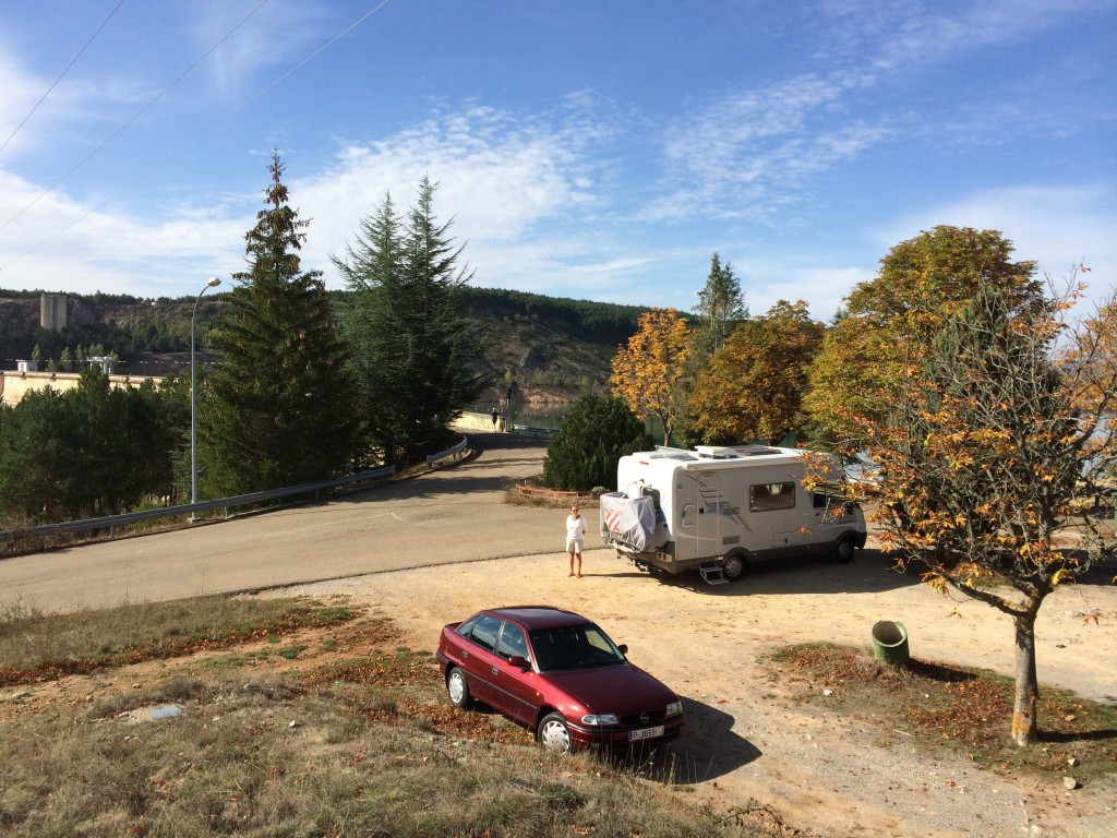 Camper car coffee in Aguilar, Spain.  2014