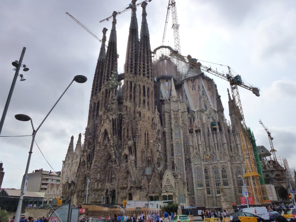Can it be finished, rather than when will it be finished, is more the question ? Sagrada Familia. Barcelona, Spain.  2014