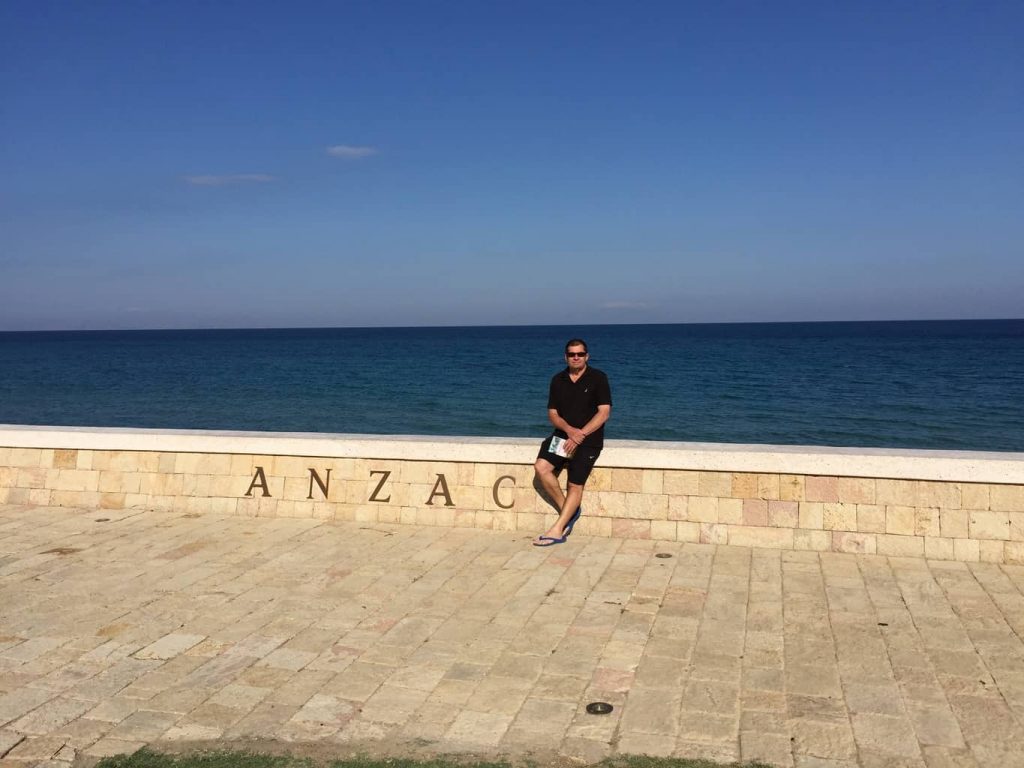 I have always wanted to visit Anzac and with Pam's support we have made it