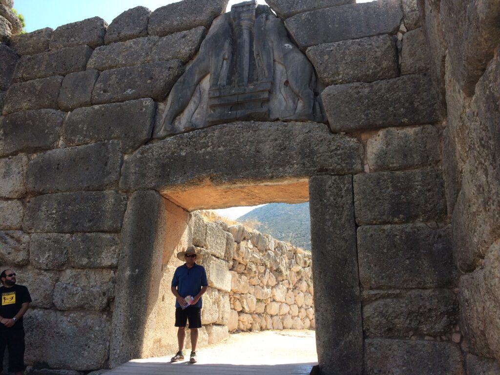 The Lion's Gate at Mycenae.